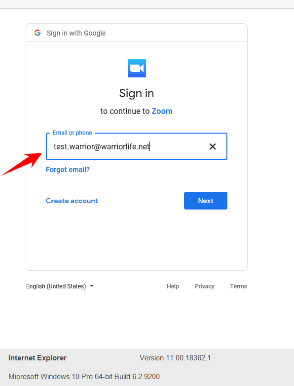 How to create a free zoom account using warriorlife google acct vcs