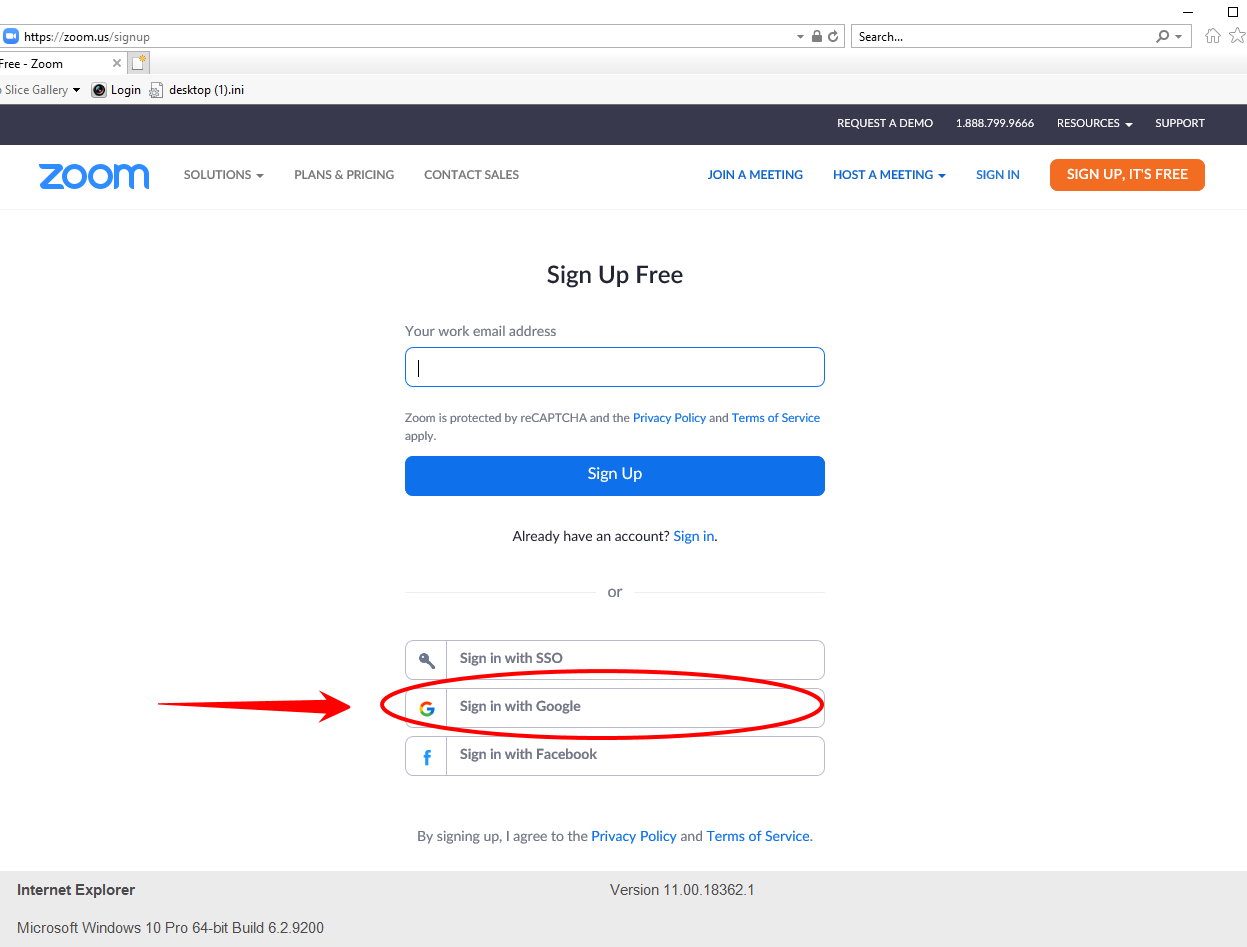 How to create a free zoom account using warriorlife google acct vcs